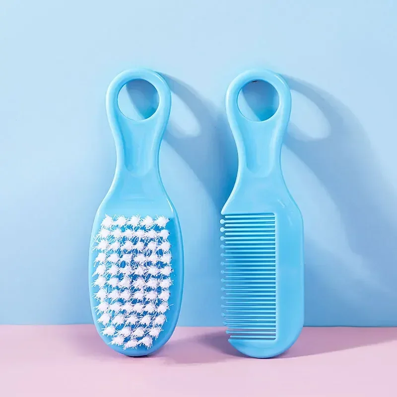 Baby Hairbrush Comb Portable Newborn Infant Toddlers Soft Hair Brush Head Massager Comb Set Baby Kid Hair Care Supplies hair brush comb baby hair comb