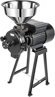 Electric Grain Mill Grinder Thickness Adjustable Corn Mill With Funnel 1500W 110V Dry Grain Milling Machine With Funnel For 1