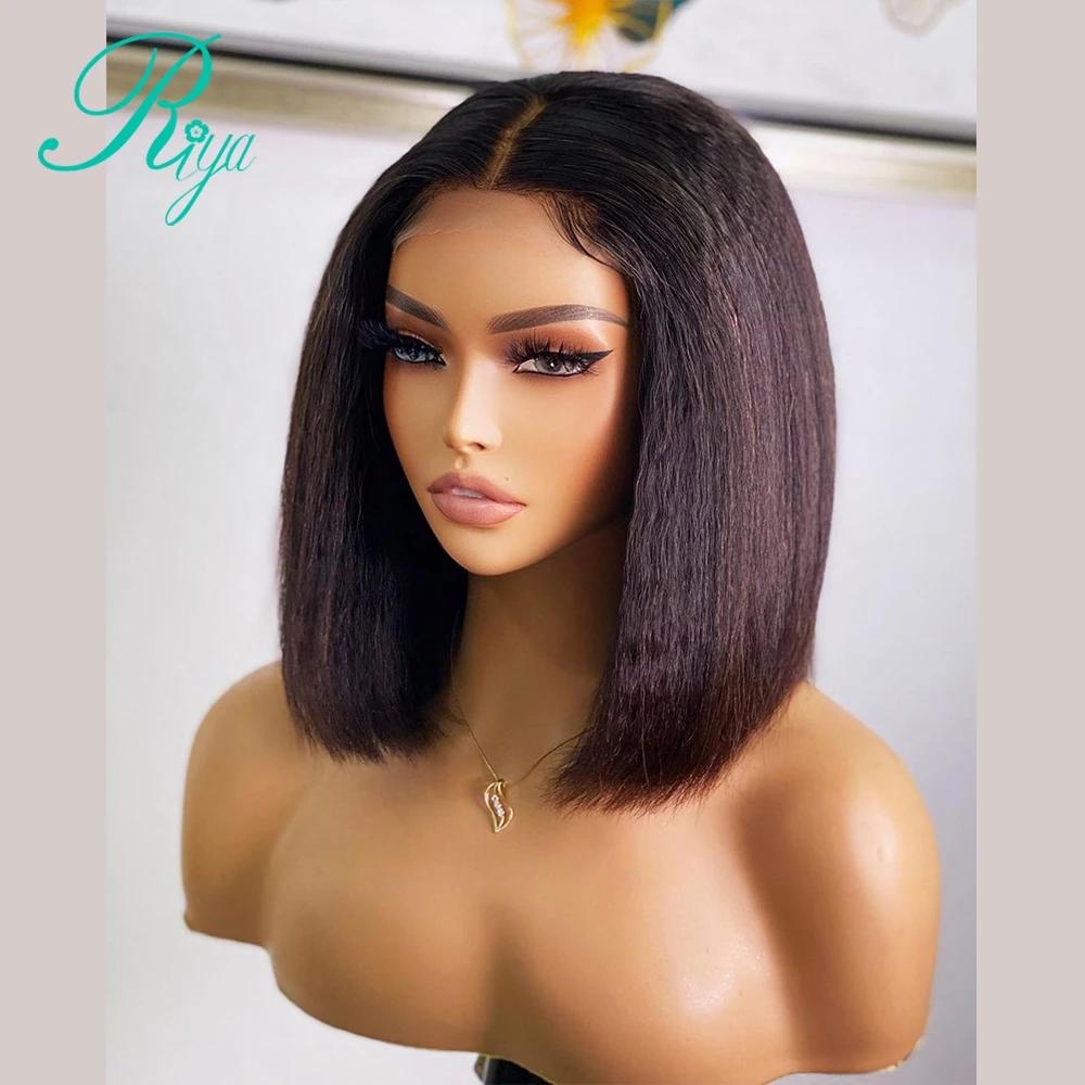 Brazilian Short Wigs Human Hair Pixie Cut Bob Lace Front Wig Human Hair 4x4 Closure Wig Wigs For Black Women 250%