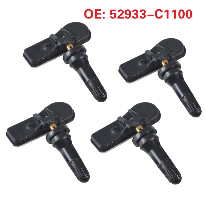 4Pcs Car Tire Pressure Monitor Sensor 52933-C1100 52933C1100 TPMS for Hyundai Creta IX25 Tucson I40 IX35 Sonata 2014- i20