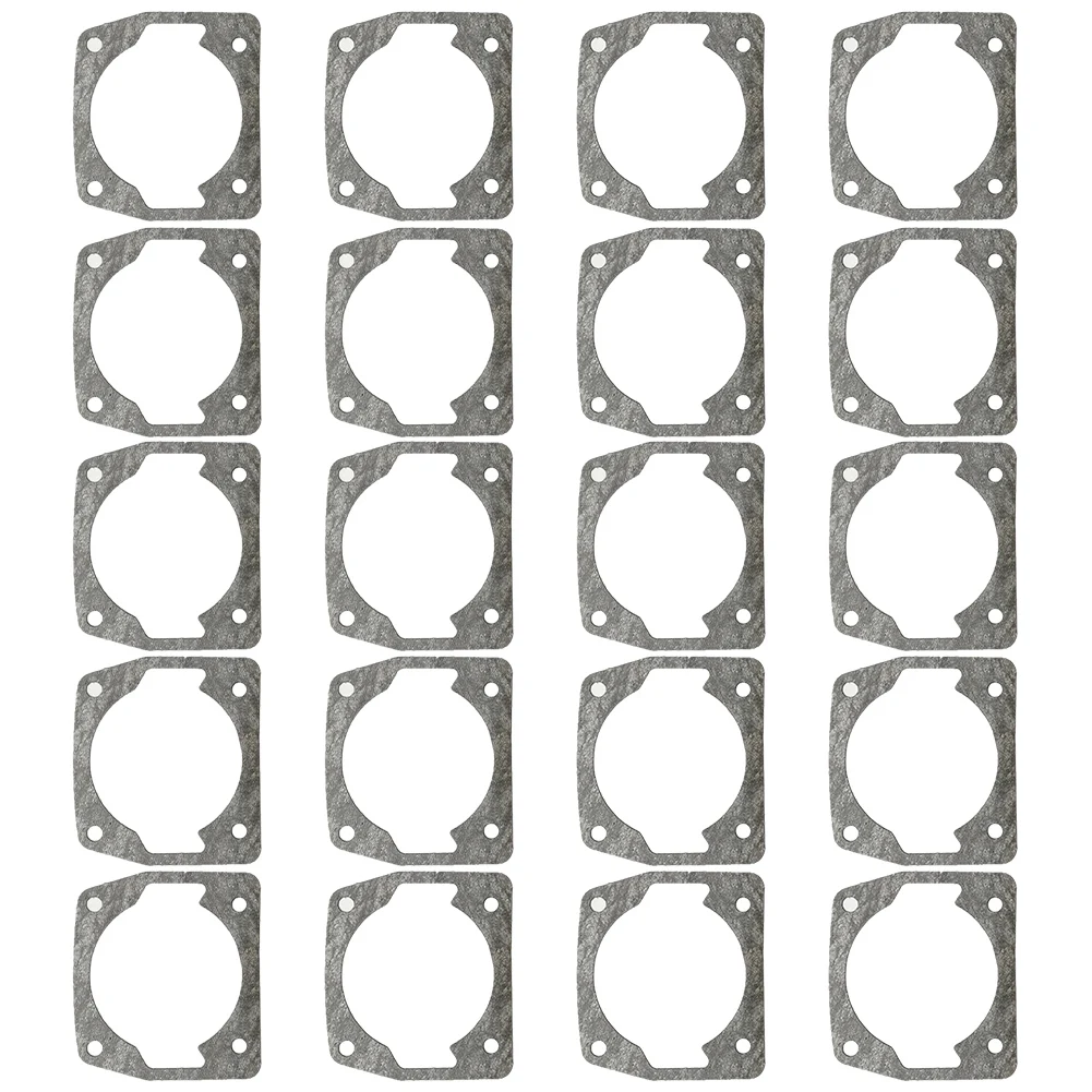 

Oil Saw Accessories Cylinder Gaskets 20 Pieces 42*48mm Chainsaw Cylinder Gaskets Easy Installation For 52/58/59/62cc