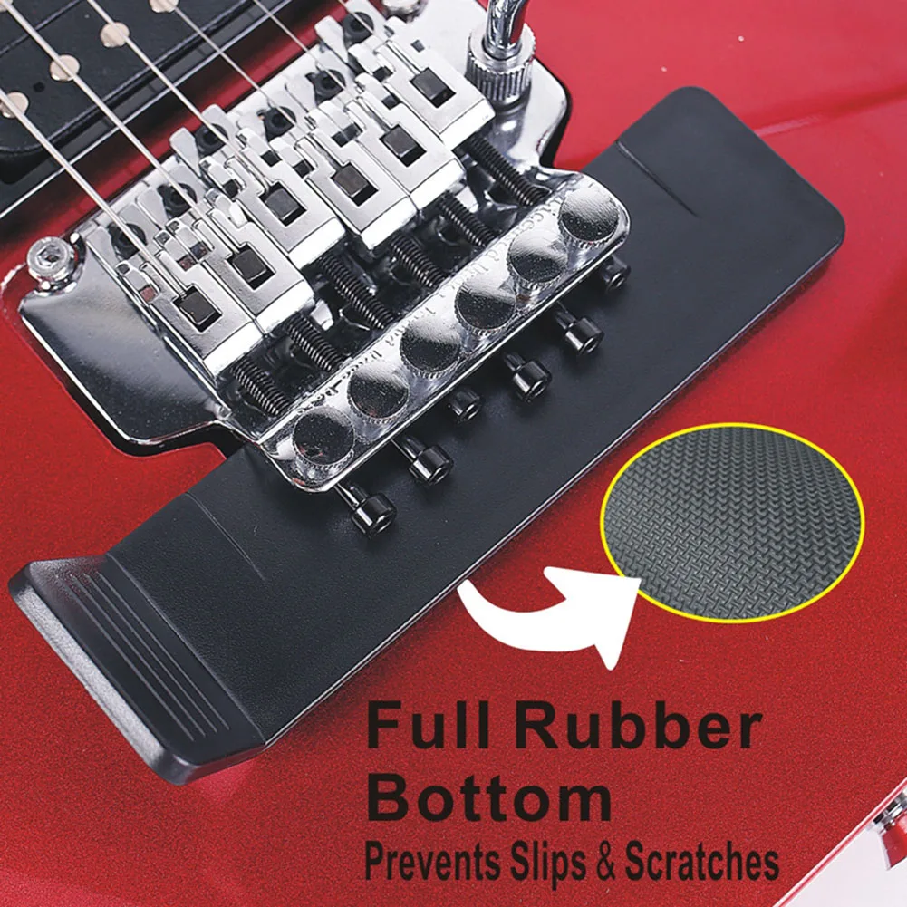 Description Picture 2 of itemElectric Guitar Floating Tremolo Bridge Shim-Raise Guitar Bridges For Easy Adjustment Tuning For Faster String Replacement Tools