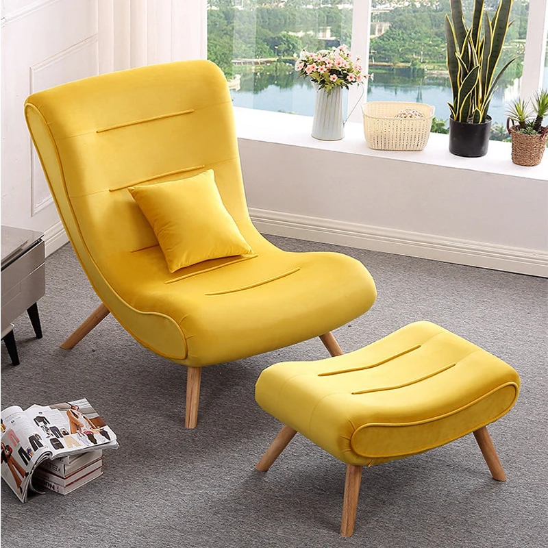 

Design Bedroom Chairs Modern Ergonomic Nordic Recliner Chair Floor Relax Luxary Muebles Para El Hogar Sectional Room Furniture