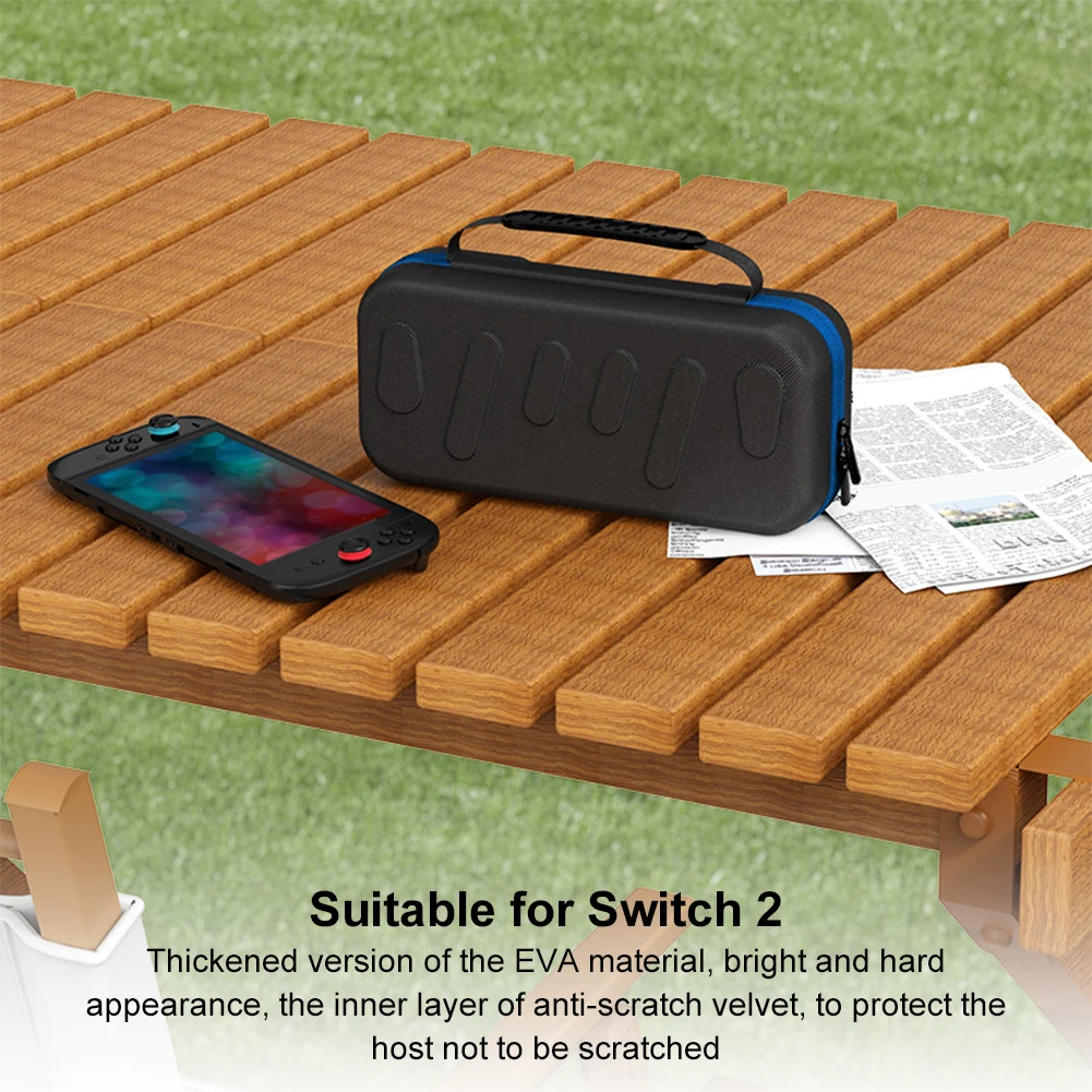 Slimline Carrying Case Large Capacity Hard Protective Carry Case Shockproof Console Storage Bag for Outdoor NS2 Organizer Bag