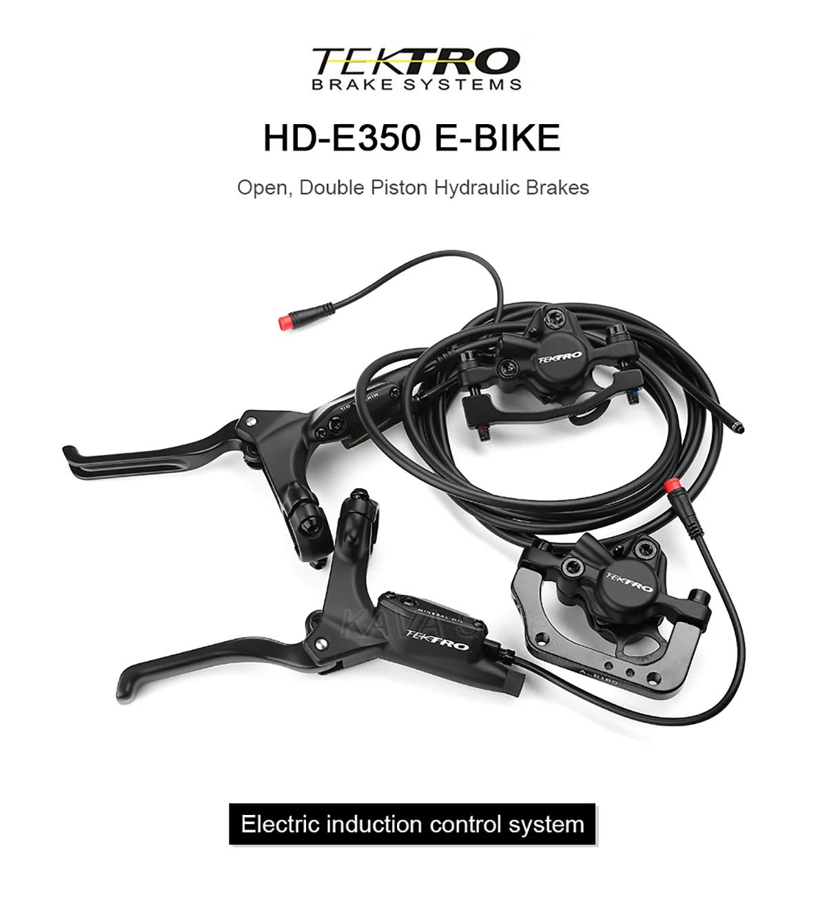 Description Picture 2 of itemTektro E3520/E350 Electric Bike Hydraulic Brakes Front Rear 900mm/1850mm eBike Disc Brakes Power Off Lever Dual Piston