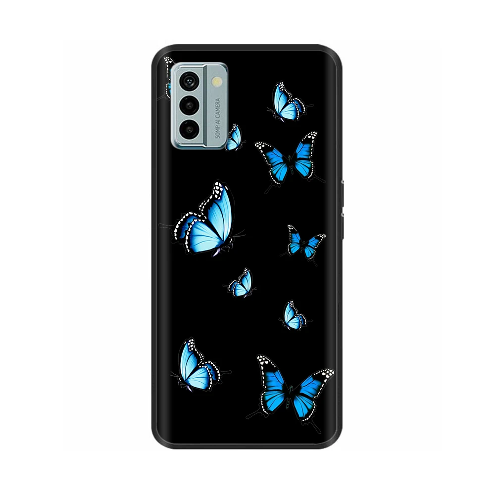 Nokia G22 Cool Silicone TPU Protective Shell - Painted Soft Back Cover with Black Bumper