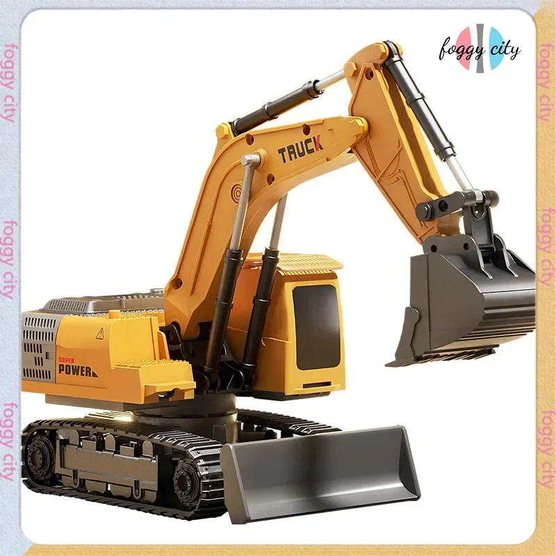 

Rc Car Large Remote-controlled Excavator Toy Car Boy Car Children Simulation Electric Excavator Model Alloy Engineering Vehicle