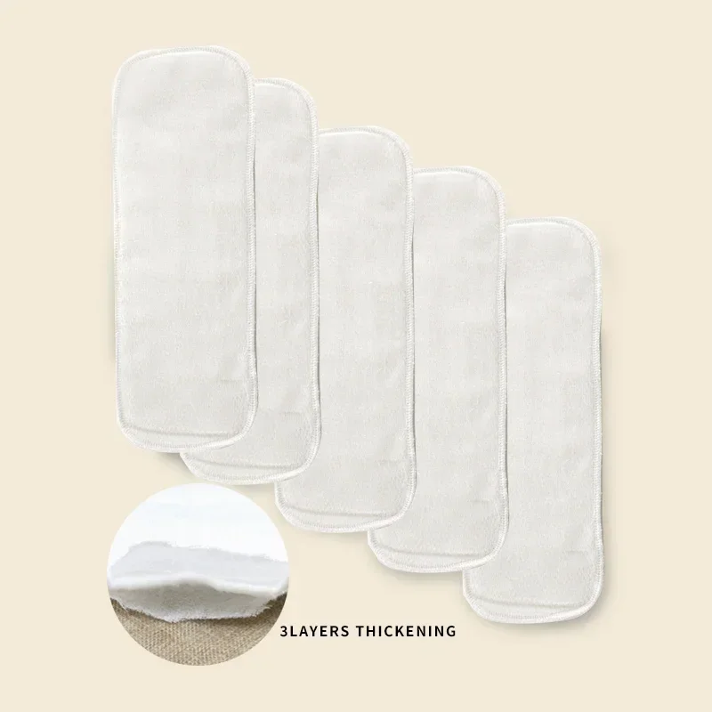 Cloth Diapers Cloth Diaper Insert Cloth Diaper Liners 5/10Pcs Baby Diapers Reusable Washable Cotton Diaper Ecological Nappies Insert Cotton Cloth Breathable Absorbent Cloth Diapers