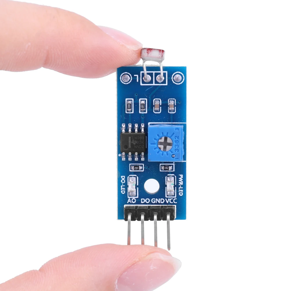 LM393 Light Sensitive Sensor 4Pin Optical Sensitive Resistance Module 3.5V-5V Light Detector Board for Arduino DIY Kit