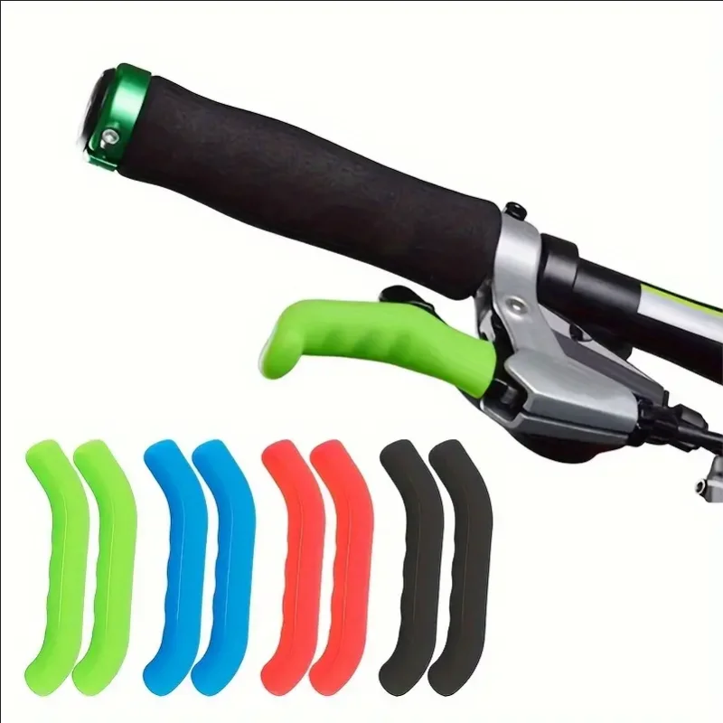 1 paar Fahrrad Brems Griff Schutz Abdeckung Mountain Road Bike Bremshebel Schutz Anti Slip Gel Hülse Radfahren Zubehör – Detail 1