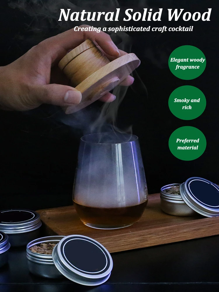 Wooden Bar Cocktail Smoker Kit Image 1
