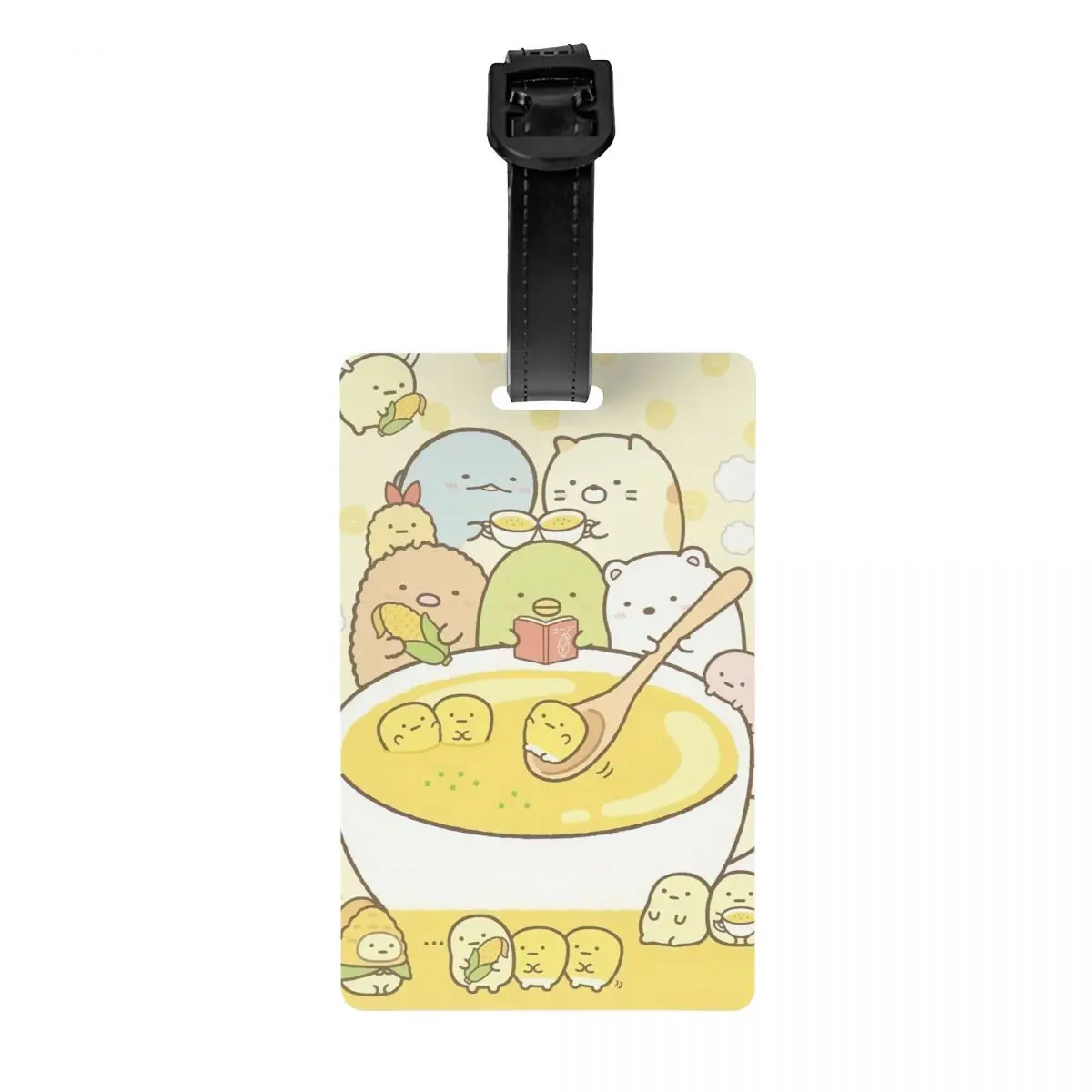 

Персонализированная мультяшная бирка для багажа Sumikko Gurashi, защита для личной безопасности Багажные бирки, этикетки для дорожных сумок, чемоданов