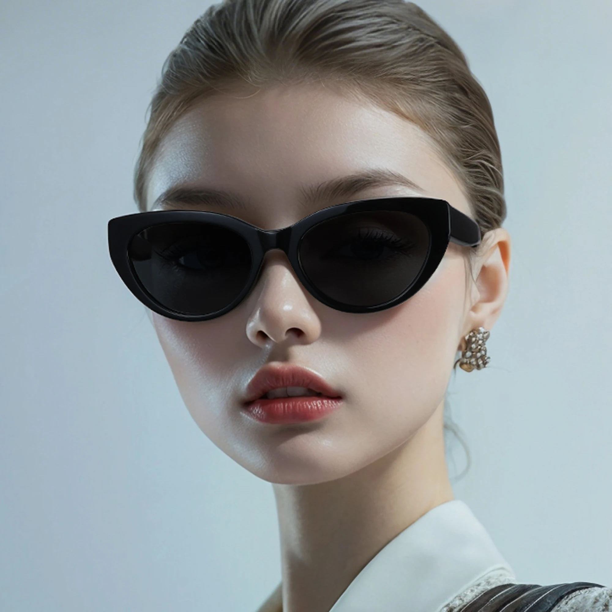 ZENOTTIC Retro Small Cat Eye Polarized Sunglasses Handmade Acetate UV400 Protection Shadow Sun Glasses Shade for Women