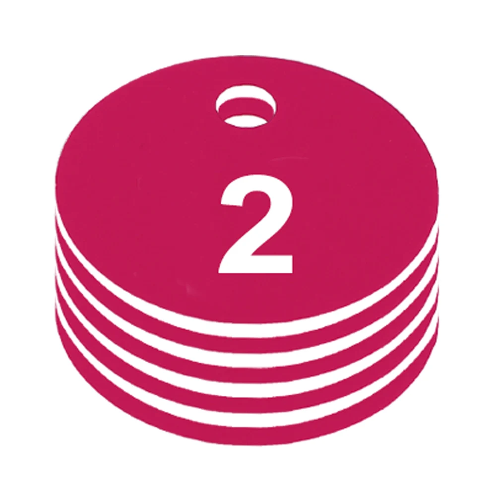 Beekeeping Accessories Dia 3.5CM Plastic Round Sequential Number Category Tag 8 Color Numbered Classify Label Beekeeping Box Marker Classification Sign