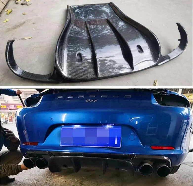 

Задний бампер из углеродного волокна для Porsche 911 991 Carrera 2012 2013 2014 2015