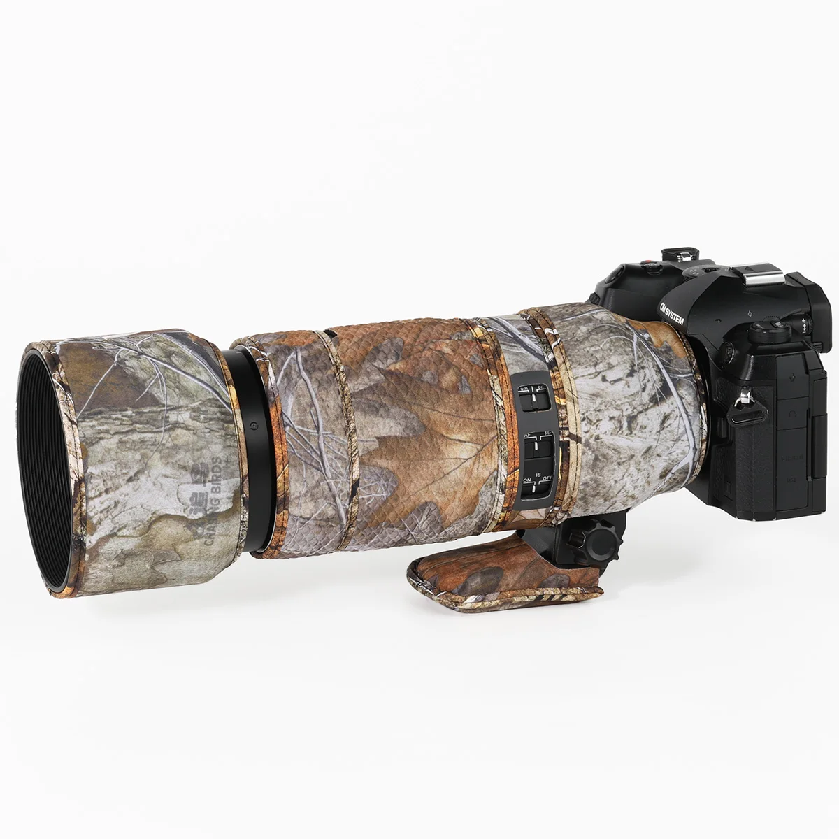 CHASING BIRDS Camouflage Lens Cover For Olympus 100-400mm - Waterproof Protection For Wildlife Photography