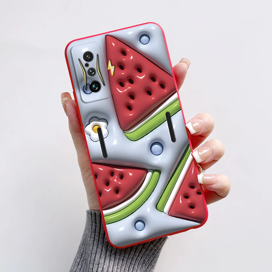 Silicone Soft Cartoon Frog Phone Case for Redmi K50 Gaming Edition
