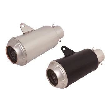51mm Universal Motorcycle Tail Pipe 240mm Muffler Stainless Steel Exhaust System Modified For ATV Street Bike