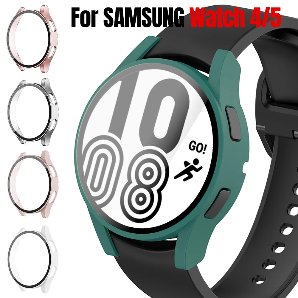 Custodia Per Orologio Per Samsung Galaxy Watch 4/5 44Mm 40Mm Paraurti Shell Screen Protector Per Samsung Watch 4/5 40Mm 44Mm Cover Protettiva