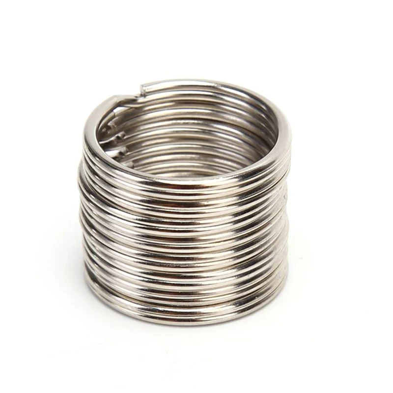 20/50 Stuks Rvs Sleutelhanger Ring Split Ring Keyfob