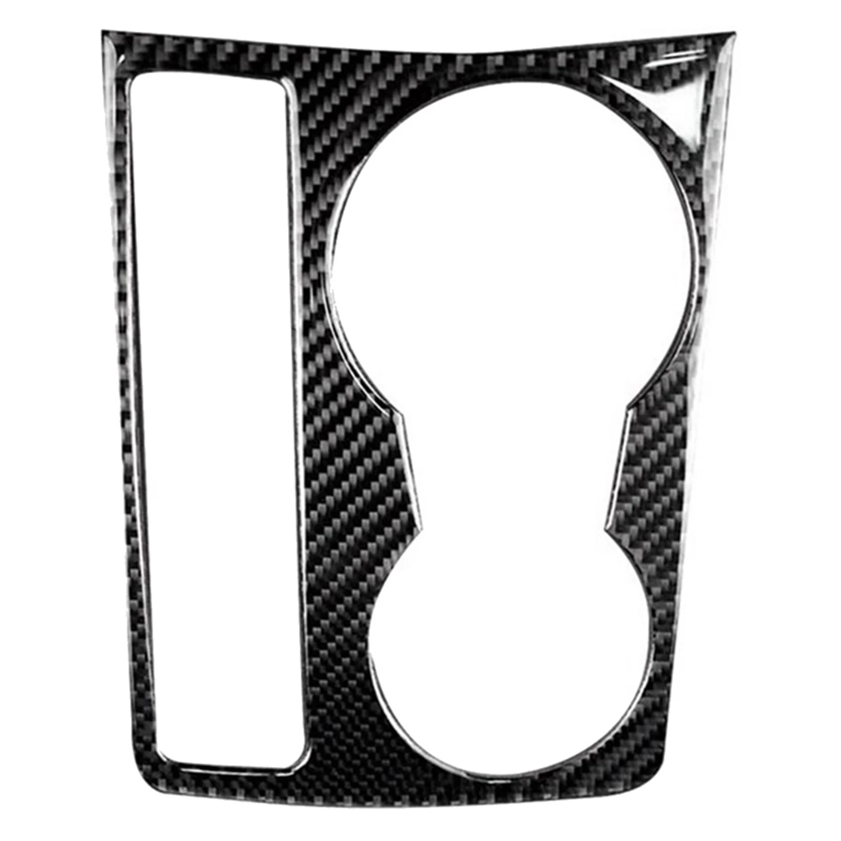 

For Audi A4 B8 A5 2009 2010 2011 2012 2013 2014 2015 Carbon Fiber Center Console Water Cup Holder Cover Trim