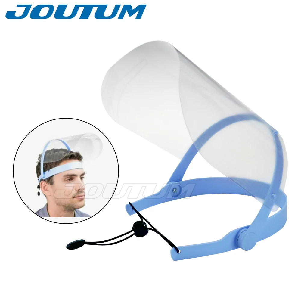 Dental Protective Face Shield with Detachable Anti-Fog Dustproof Covers