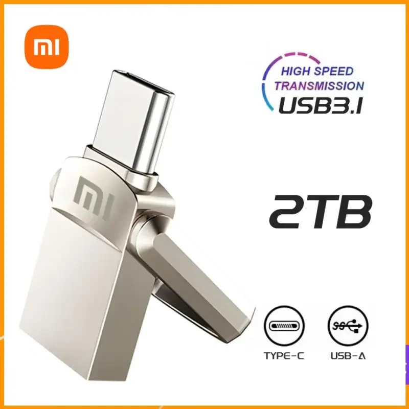 Xiaomi 2Tb Usb Flash Drive Ad Alta Velocità 1Tb 512Gb Memory Stick 128Gb Otg Metal Usb Stick 256Gb Pendrive Usb3.1 Con Type-C