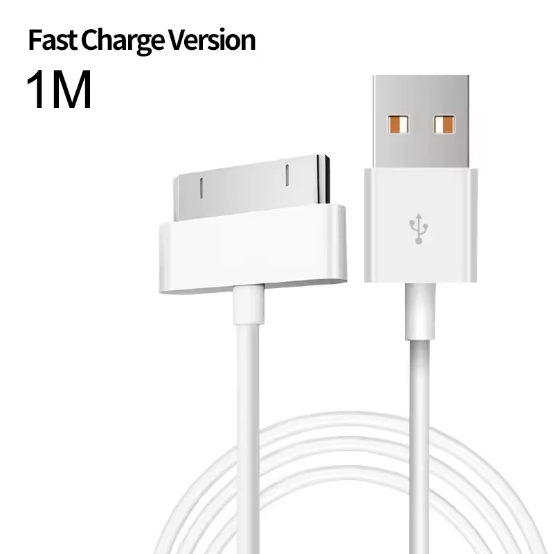 30 Pin USB Cable Charge Fast Charging for iPhone 4S 4 3GS 3G iPad 1 2 3 iPod Nan