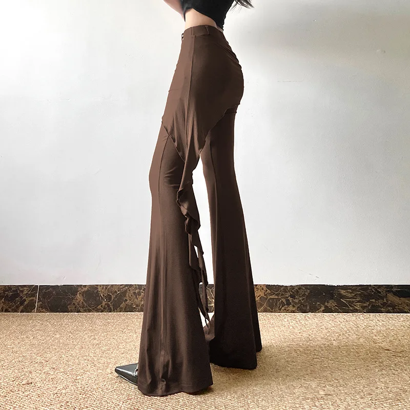 パンツ layered design archive pants wide flare adidas Soft Lux Flared Pants - Black | Free Shipping with