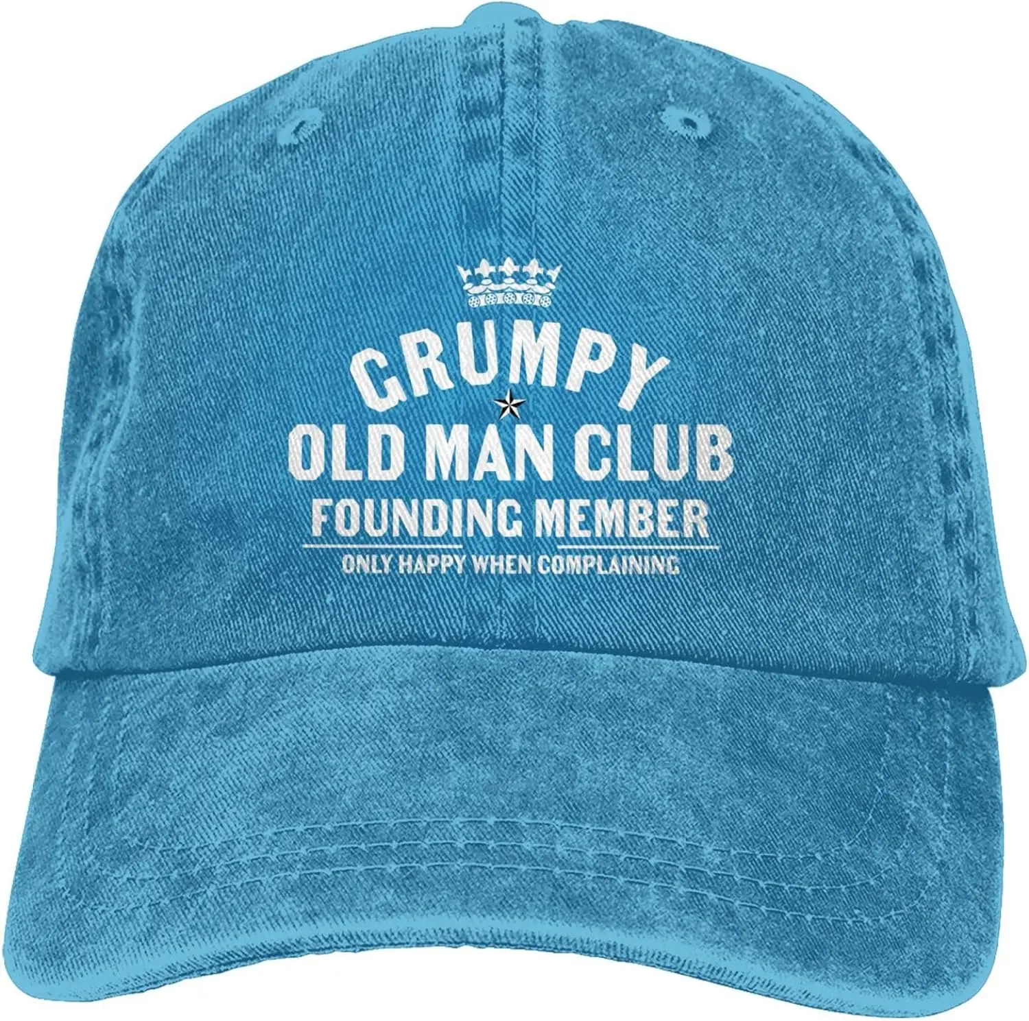 Grumpys Cappello Baseball Vintage Regolabile - 100% Cotone, Taglia Unica (55-59 Cm), Per Uomo E Donna