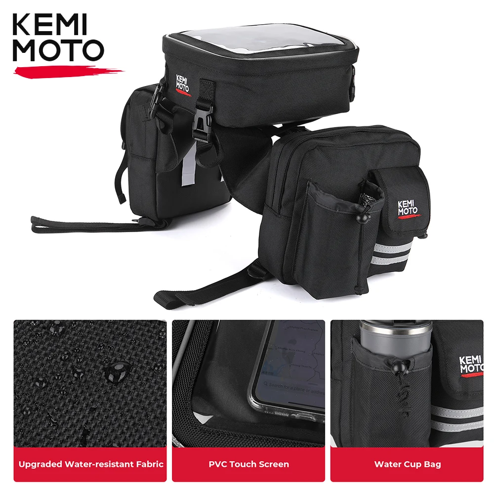 Atv Saddle Tank Bag Bagaglio Borsa Touch-Friendly Compatibile Con Polaris Sportsman 500 570 800 Scrambler Fourtrax Grizzly