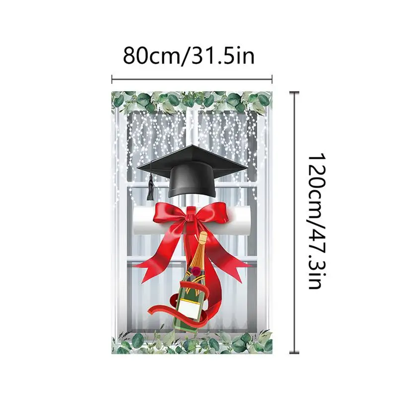 Graduation Door Banner Graduation Season Photo Backdrop 32x48 Inch Congrats Grad Graduation Backdrop Home Party Decorations