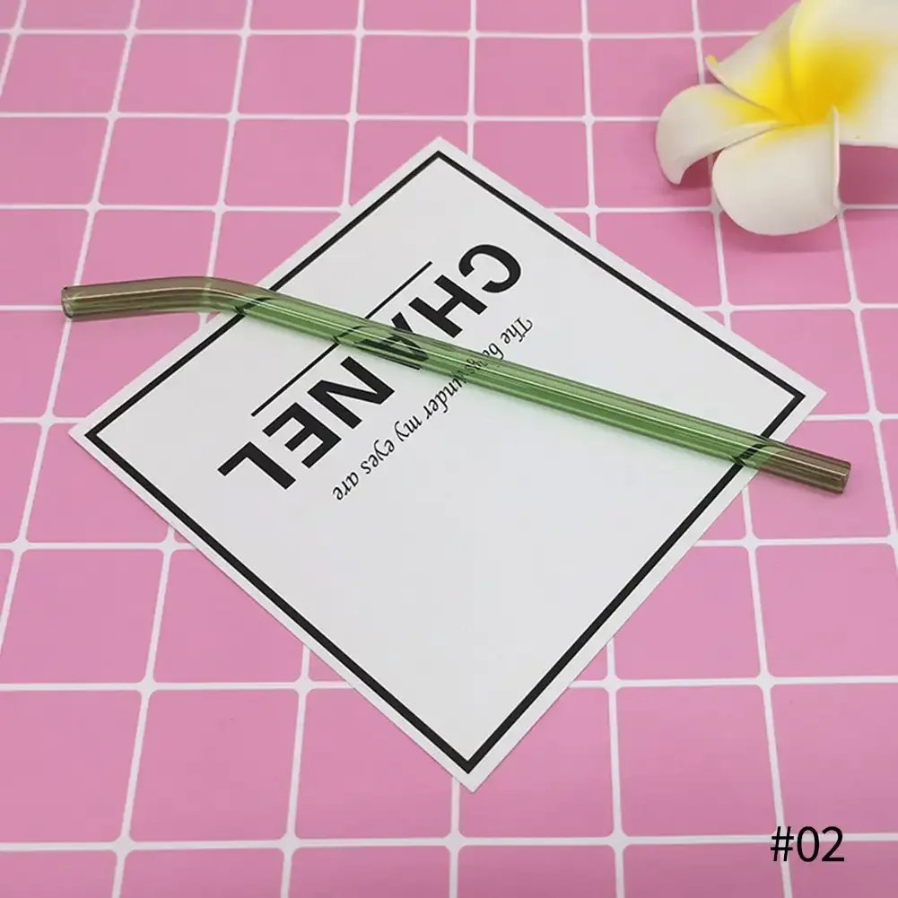 Eco-Friendly Reusable Transparent Glass Straws - Heat-Resistant Borosilicate