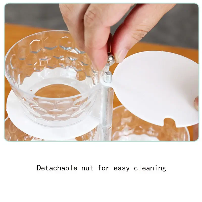 Vertical Rotatable Seasoning Box With Transparent Rotating Design Spice Box For Salt Jar Spoon Rotary Storage Rack Kitchen Tools
