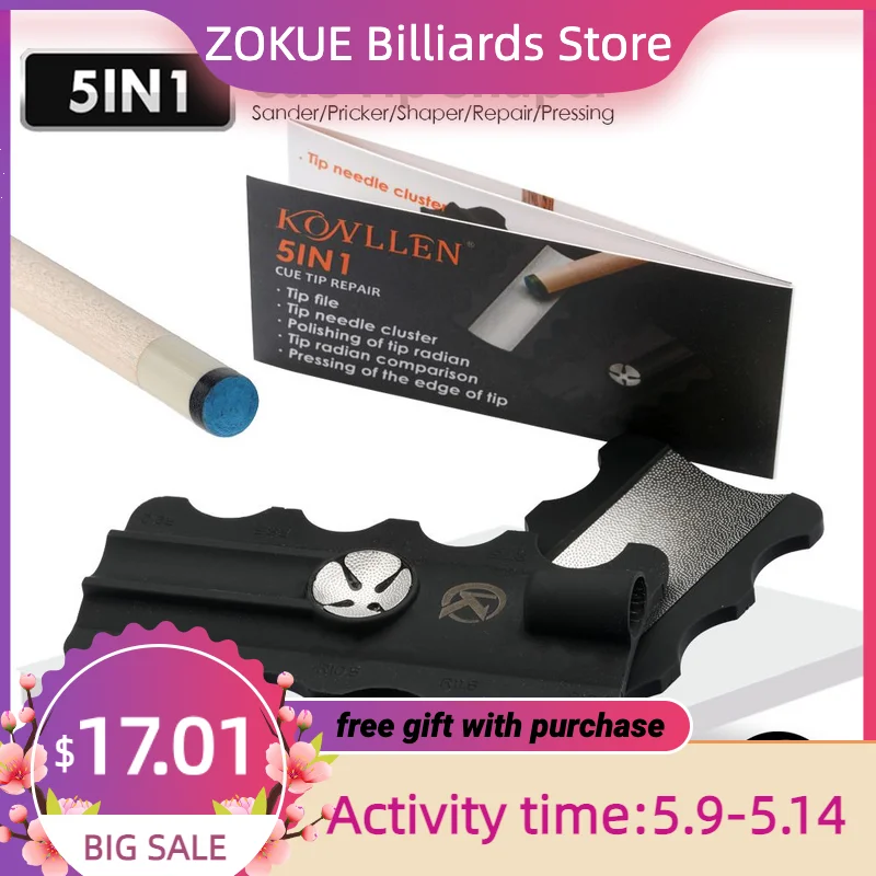 Billiard Pricker Tool Pool Cue5 In 1tip Repair Tool Convenience