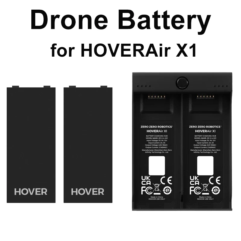 1050mAh Drone Battery or Charger for HOVERAir X1 Flying Drone Camera Original Battery
