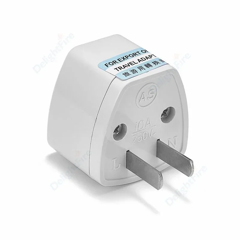 Adaptador universal de enchufe de viaje de tres pines - 250V 10A Universal  AU UK EU a US AC Power Plug Travel Power Socket Adaptador de enchufe de