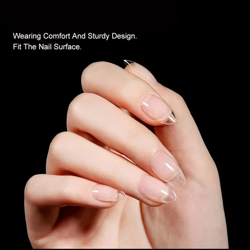 박스당 240개, 세미 매트 XXS 소형 아몬드형 네일 패치, 풀 커버리지, 소프트 젤 인조 손톱, 연장형, 매우 짧은 손톱에 적합