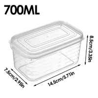 Boîte de rangement pour réfrigérateur, organisateur de fruits et légumes pour congélation, boîte de conservation de la viande fraîche avec couvercle pour le rangement dans la cuisine 6