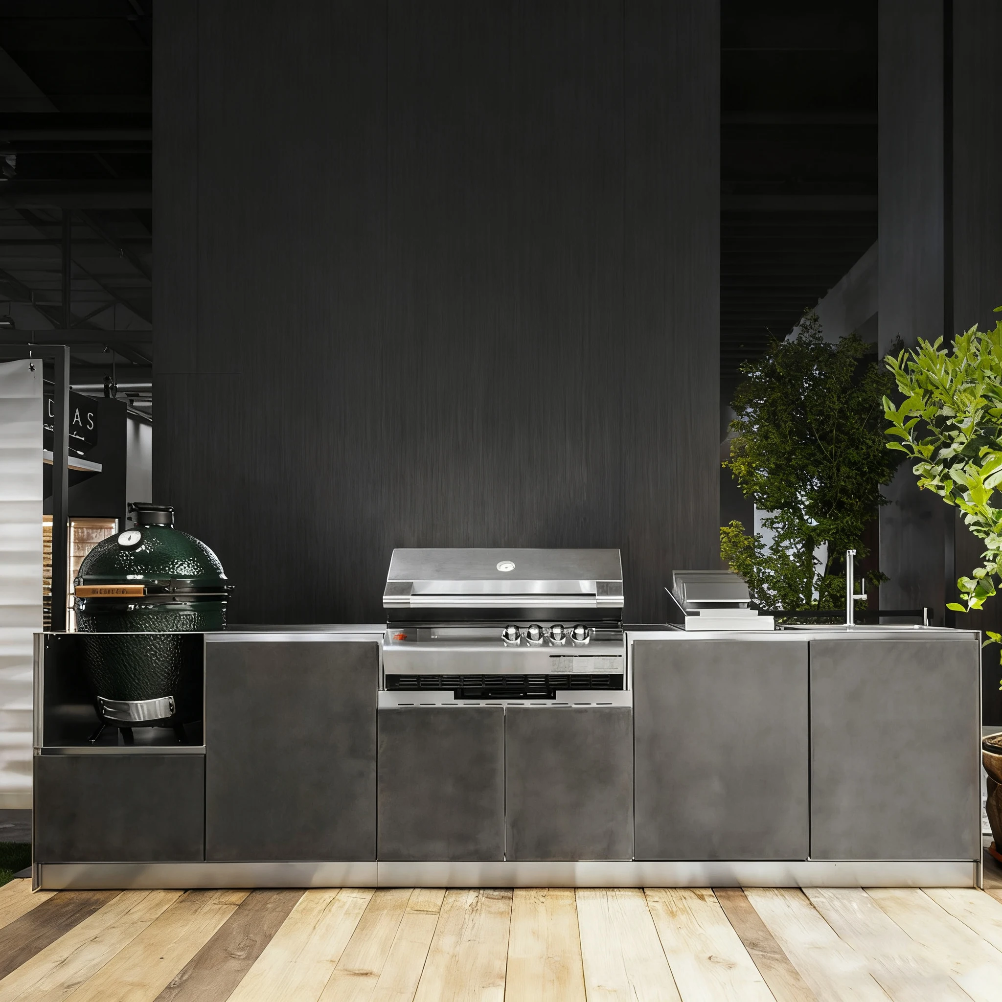 Cuisine extérieure moderne en acier inoxydable 304/316 5