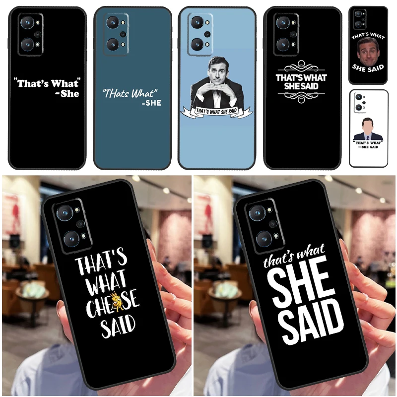 Michael Scott Questo È Quello Che Ha Detto Per Oppo Realme C33 C55 C35 C31 C30 C21Y C25 C11 C15 Gt Neo 5 3T 2T 8 9 10 11 Pro Plus Case