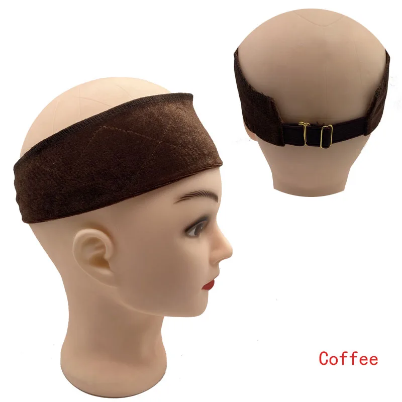 Non-slip Soft Velvet Women Wig Grips Headband Women Velvet Wig Adjustable Fasten Grip Band For Wig 3