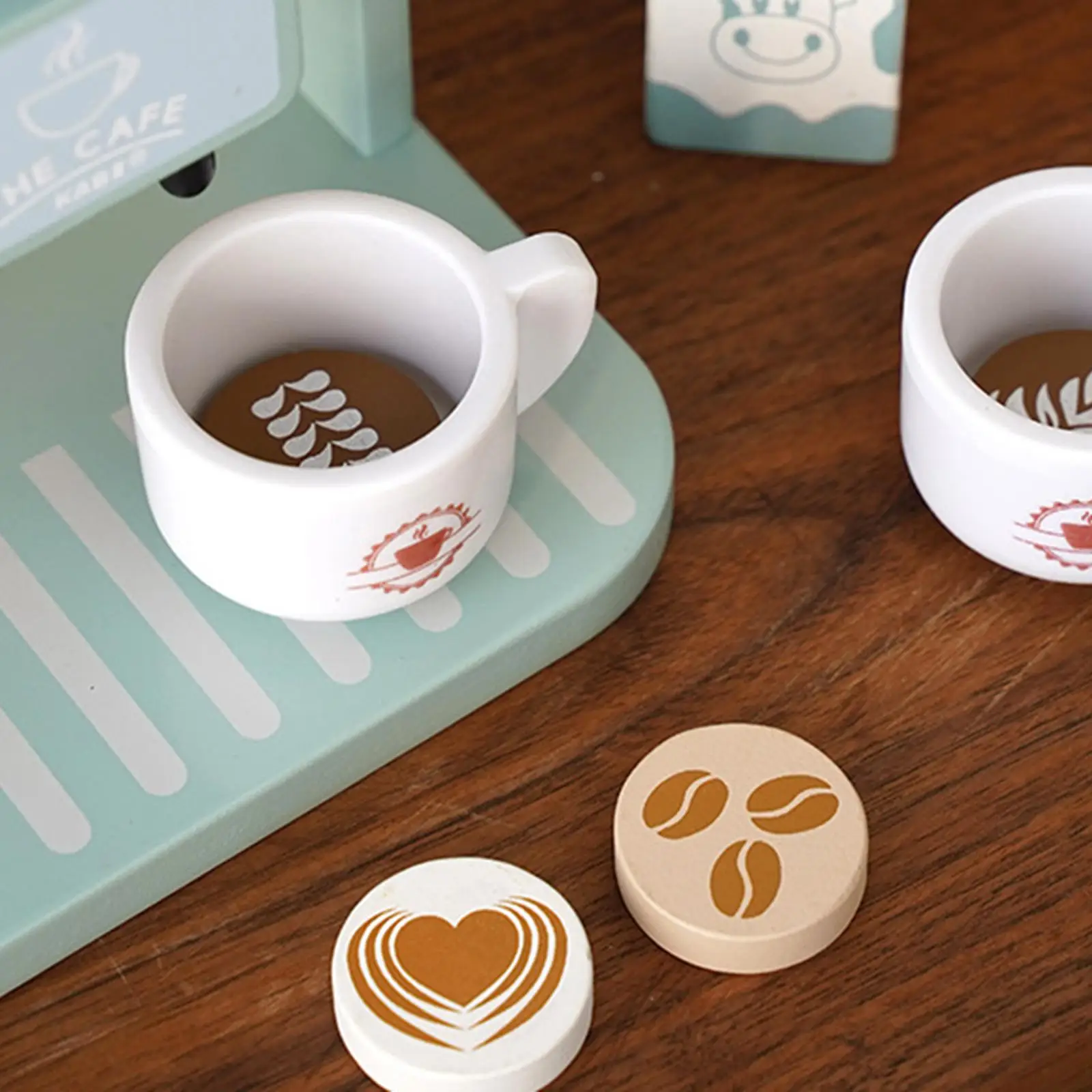 8Pcs Espresso Machine Playset Coffee Maker for Children Kids Birthday Gifts