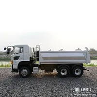 LESU 1/14 Simulation 6X6 hydraulic dump truck three-axle drive differential lock axle remote control model 2