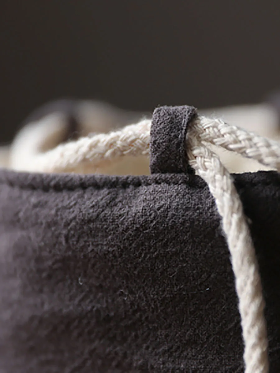 Solid color thickened cotton cloth holds travel bag, tea cup, tea set, tea pot cover