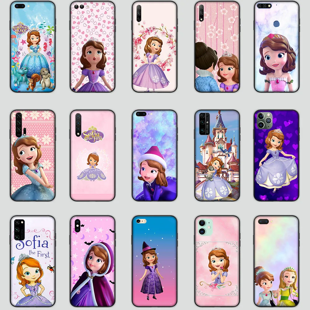 Mt-107 Custodia Sofia Per Samsung Galaxy S7 S8 S9 A7 Edge J2 Prime J4 Core J5 J6 Plus J7 Duo J8 Pro Cover Nera