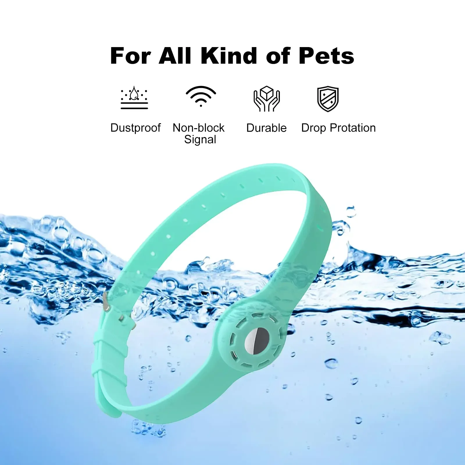 New Silicone Anti-Lost Pet Cat Collar For The Apple Airtag Protective Tracker Anti Lost Positioning Collar Adjustable Pet Collar 3