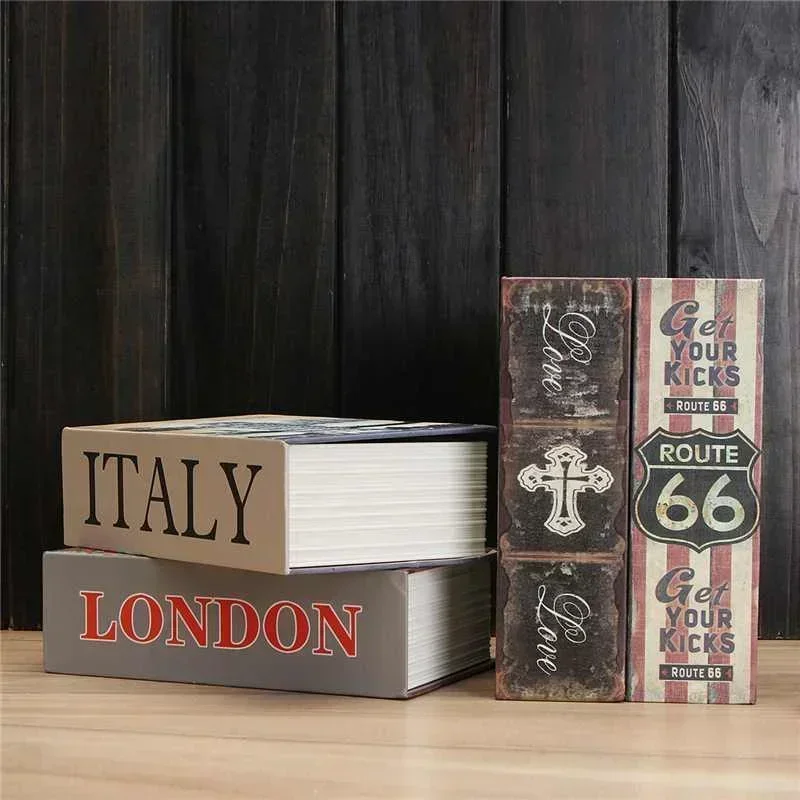 Home Safe High Quality Secret Book Hidden Safe Safe Money Bank Coin Bank Cash Box Money Box Metal Steel Simulation Classic Books