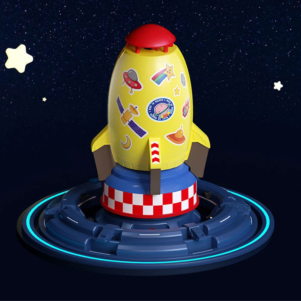 Toys Rocket Game Polishing Smooth Design Children Rotate Flying Rounded Long Distance Sprinkler Interaction Garden Outdoor