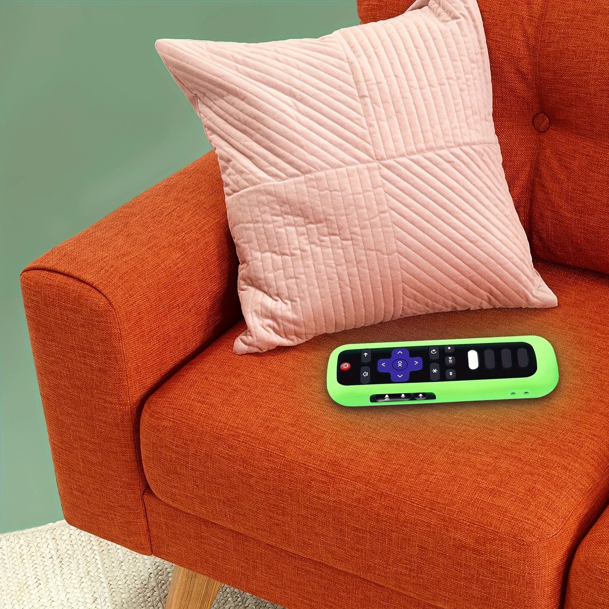 1/2 piece set Remote control silicone sleeve let remote glow dark suitable TCL Hisense Roku TV remote control silicone remote case silicone remote cover silicone remote sleeve remote controller cover silicone case protector